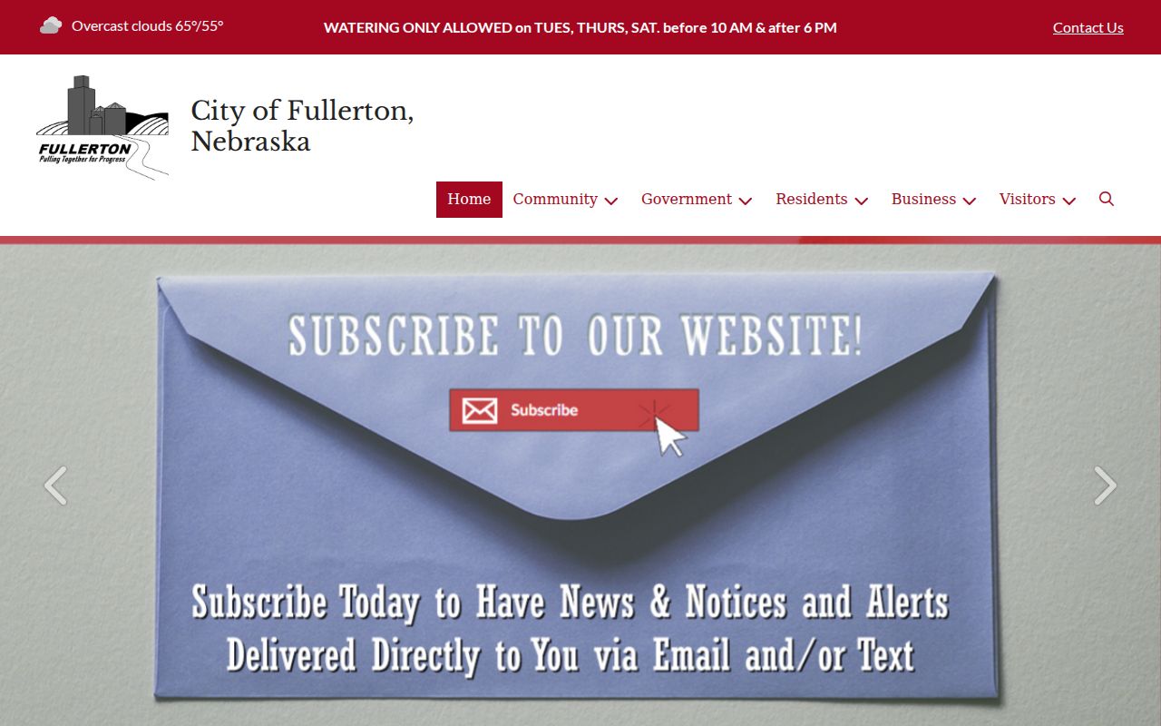 Official City of Fullerton homepage and local services